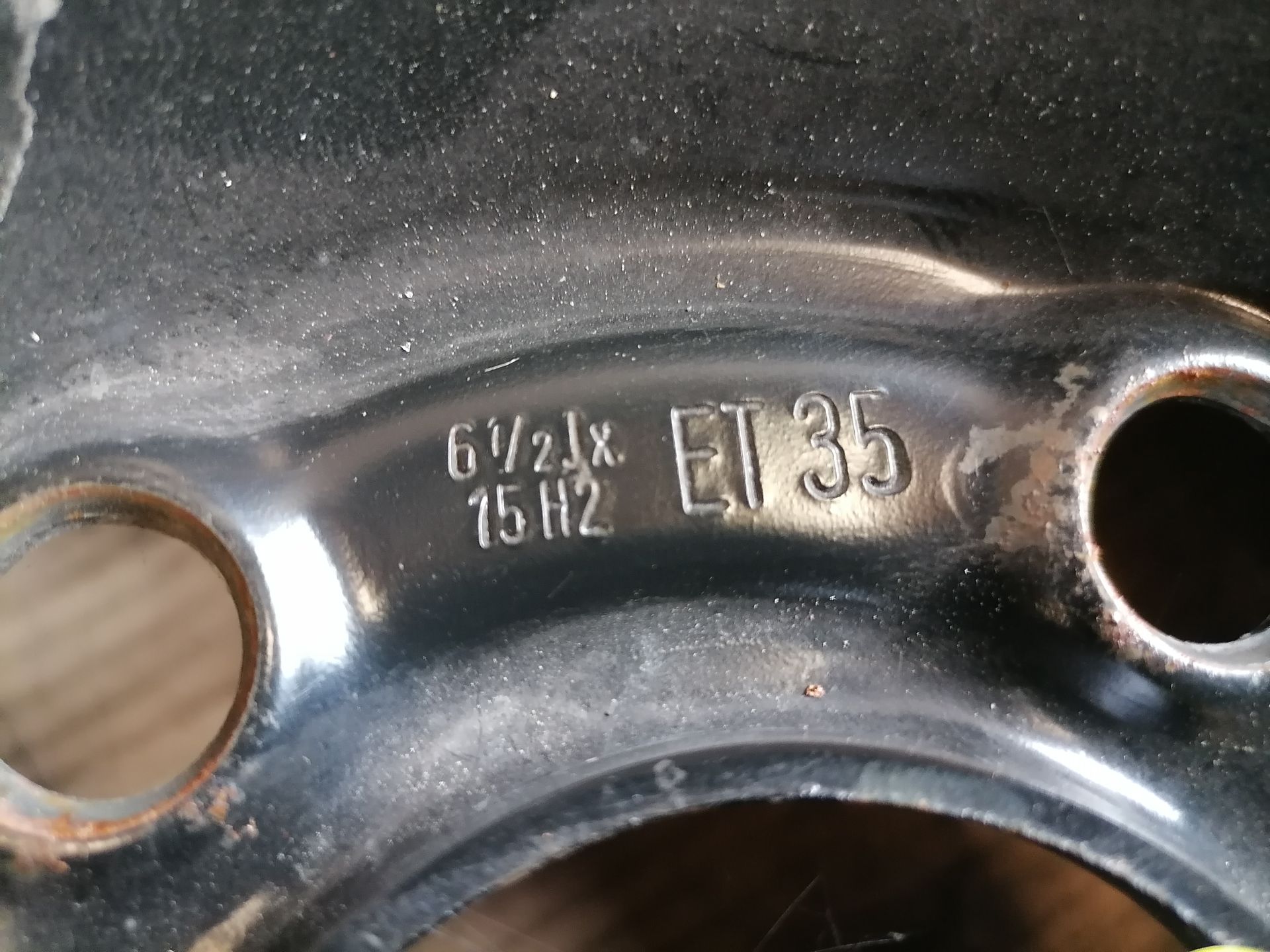 Opel Astra (H) einzelne Stahlfelge 6.5 x15 ET35 5-Loch schwarz